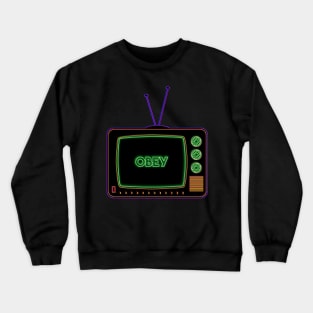 Retro TV | Obey | Pop Art Crewneck Sweatshirt
